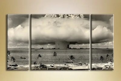 Модульные картины Ядерный взрыватолл Бикини Mor8821 фото