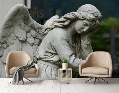 Fototapet Statuia unei fete înger 3D1921 фото
