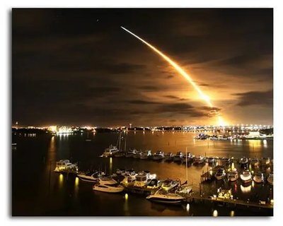 ФотоПостер Запуск ракеты на пляже Ame18862 фото