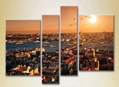 Модульные картины Стамбул на закате, Турция_02 Gor6622 фото