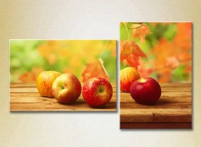 Модульные картины Осень, яблоки Eda8972 фото