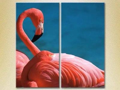 Tablouri modulare Flamingos roz ZHi8622 фото