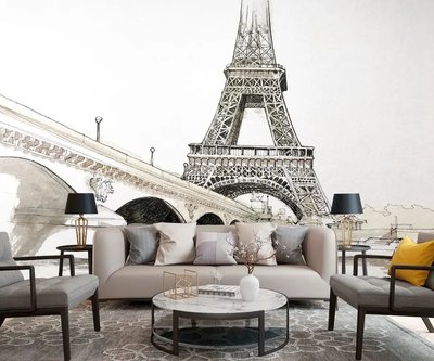 Эйфелева башня и парижский мост Ske1122 фото