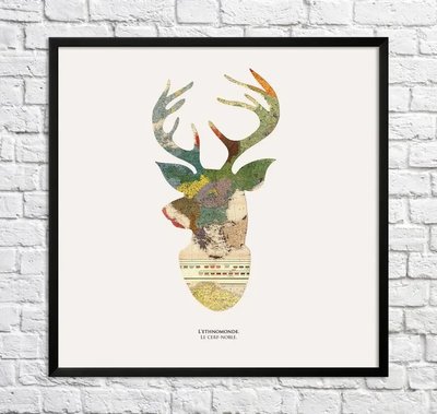 Постер Благородный олень. Фрагмент карты Min15892 фото