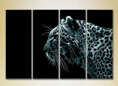 Модульные картины Огненный леопард_02 ZHi9273 фото