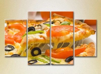 Модульные картины Пицца овощная_02 Eda6523 фото