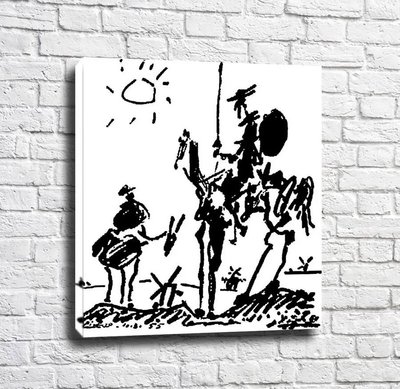 Picasso Don Quijote, 1955 Pik10873 фото