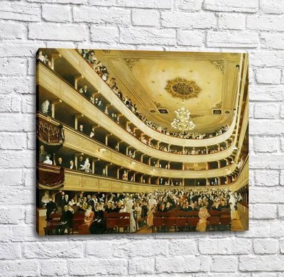 Картина Зал старого дворцового театра в Вене Kli13924 фото