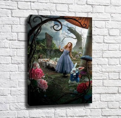 Постер Алиса и белый кролик Pos15357 фото