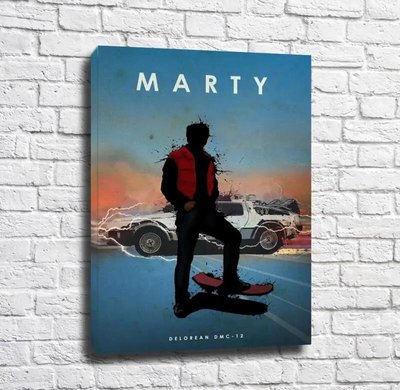 Poster cu Marty McFly din filmul Înapoi în viitor Pos15207 фото