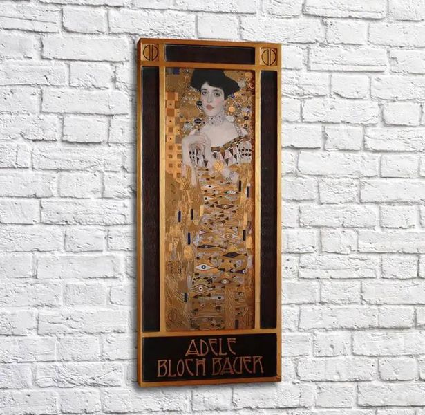Картина Portrait of Adele Bloch Bauer, Detail with an Art Nouveau Kli13824 фото