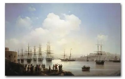 Escadrila rusă în rada Sevastopol. 1846. Ayv12875 фото