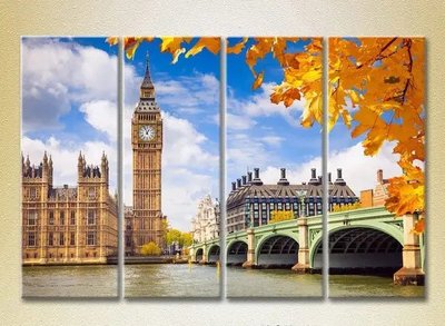 Модульные картины Лондон, Англия, Вестминстерский дворец Gor10774 фото