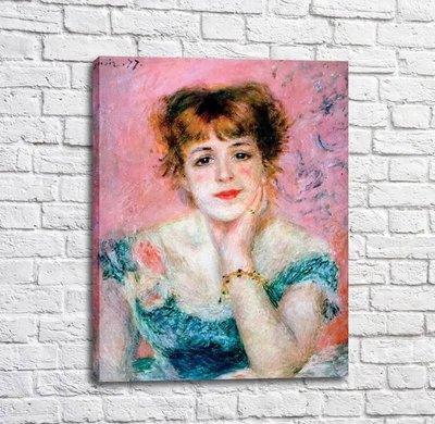 Картина Auguste Renoir Portrait of the Actress Jeanne Samary Ren14075 фото