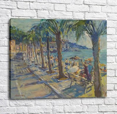 Картина Люсьен Адрион - Набережная в Ментоне -Promenade du Soleil Imp12325 фото