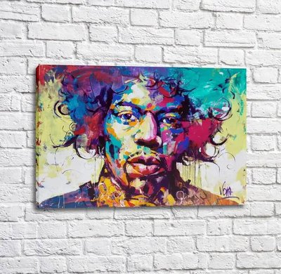 Poster Jimi Hendrix în stil art nouveau Izv17843 фото
