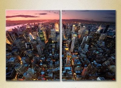 Tablouri modulare New York, vedere de sus_02 Gor8975 фото