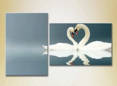 Модульные картины Два лебедя ZHi8725 фото