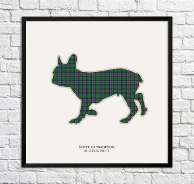 Poster Bulldog. Celulă scoțiană Min15895 фото