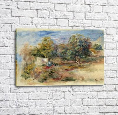 Картина Pierre Auguste Renoir Landscape with House1913 Ren14226 фото