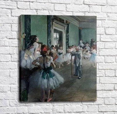 Постер Балерины в белых пачках в балетном классе Tan19220 фото