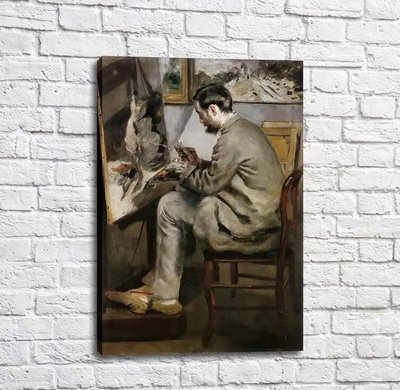 Pictură Pierre Auguste Renoir Frederic Bazille Pictură la șevalet Ren14126 фото