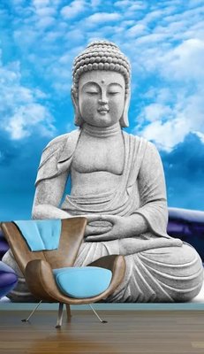Фотообои Скульптура Будды на фоне неба 3D4926 фото