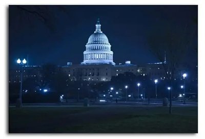 ФотоПостер Вашингтонский Капитолий ночью Ame18867 фото