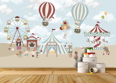 Цирк, зверьки, карусель и воздушные шары Fot176 фото