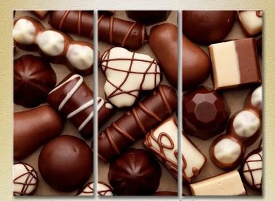Модульные картины Шоколадные конфеты_01 Eda10576 фото