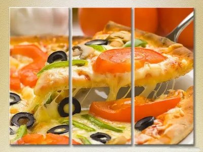 Модульные картины Пицца овощная_01 Eda10676 фото