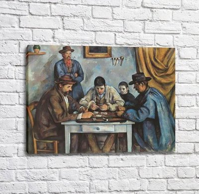 Картина Cezanne, The Card Players, 1892 Sez12827 фото