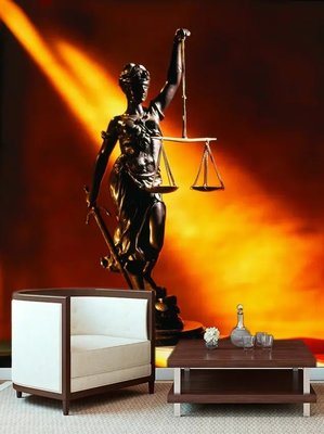 Fototapet Statuia Zeiței Themis a Justiției 3D4927 фото
