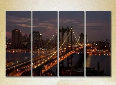 Модульные картины Манхэттенский мост_06 Gor6642 фото