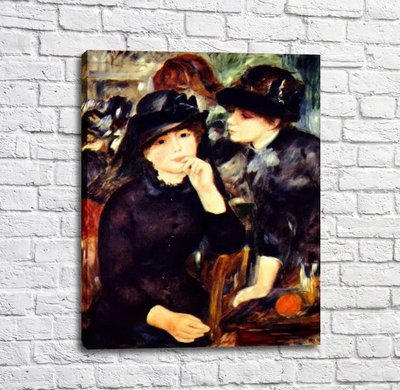 Картина Pierre Auguste Renoir Две девушки в черном Ren14543 фото