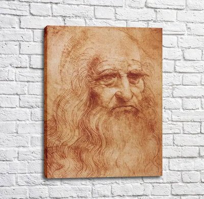 Pictura Autoportret, Leonardo Da Vinci Leo14193 фото