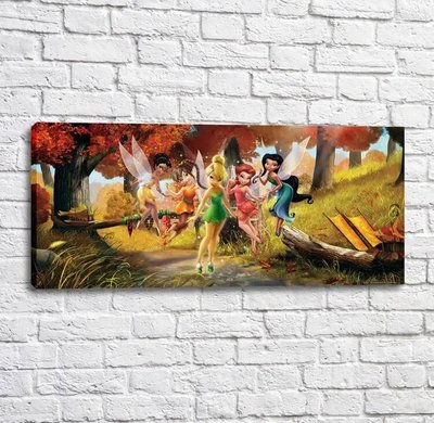 Постер Сказочные феи на фоне осеннего леса Mul16562 фото