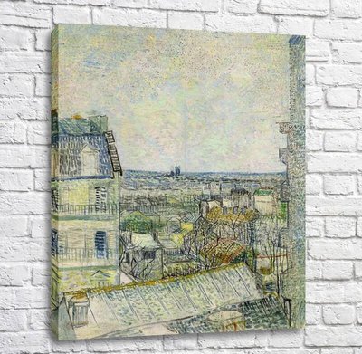 Pictură Vedere a Parisului din camera lui Vincent de pe Rue Lepic2 Van11642 фото