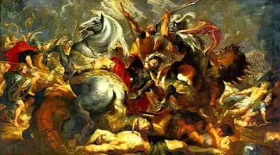 Victoria și moartea consulului Decius Musa în luptă. 1617 Bat11128 фото