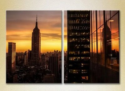 Модульные картины Нью-Йорк, небоскребы_01 Gor8978 фото