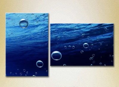 Модульные картины Пузыри в море Mor7878 фото