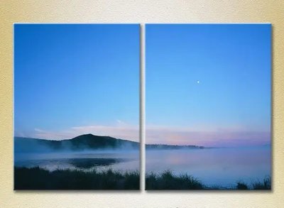 Модульные картины Туман над озером_02 Pri9778 фото