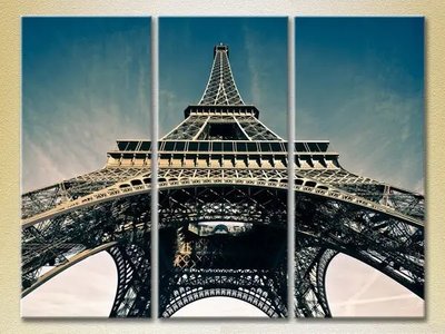 Модульные картины Эйфелева башнявид снизу Gor7178 фото