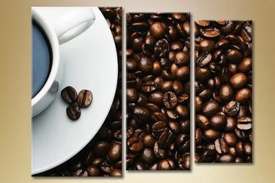 Модульные картины чашка-и-зерна-кофе Eda10429 фото