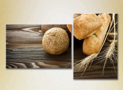 Модульные картины Хлеб. Булочки_01 Eda9529 фото