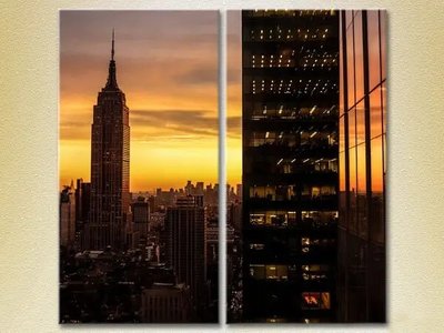 Модульные картины Нью-Йорк, небоскребы Gor8979 фото