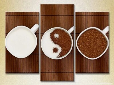 Модульные картины Инь Янь. Кофе и сахар Eda10730 фото