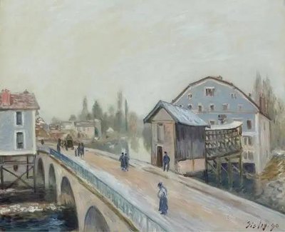 The Bridge of Moret, 1890 Sis11180 фото