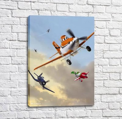 Постер Дасти полейполе и его друзья на фоне неба Mul16250 фото