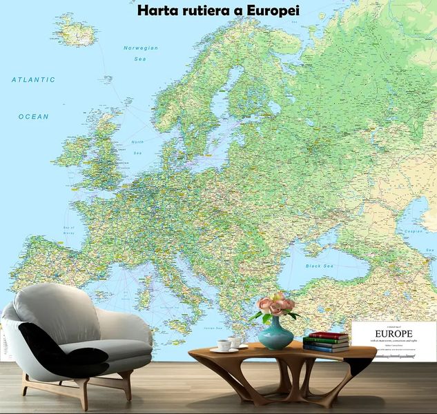 Harta rutiera a Europei Sov430 фото